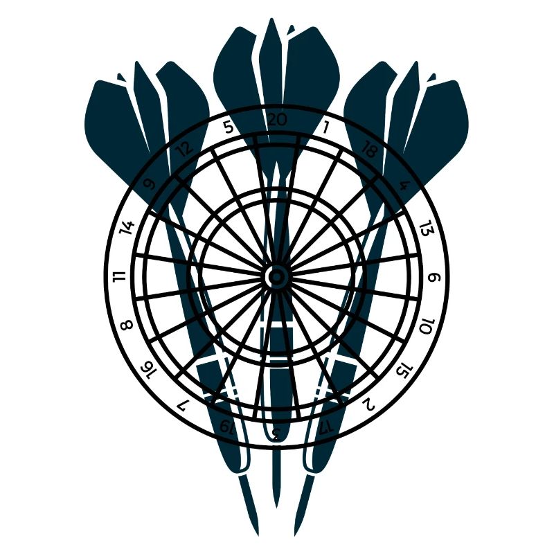 Trois flèches devant la cible