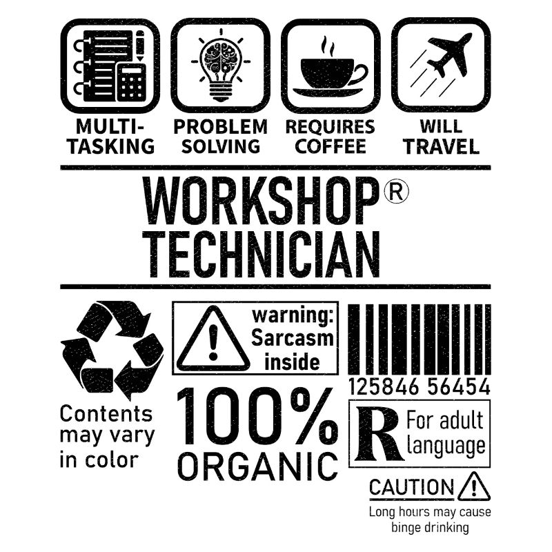 Workshop Technician multi tasking problem solving