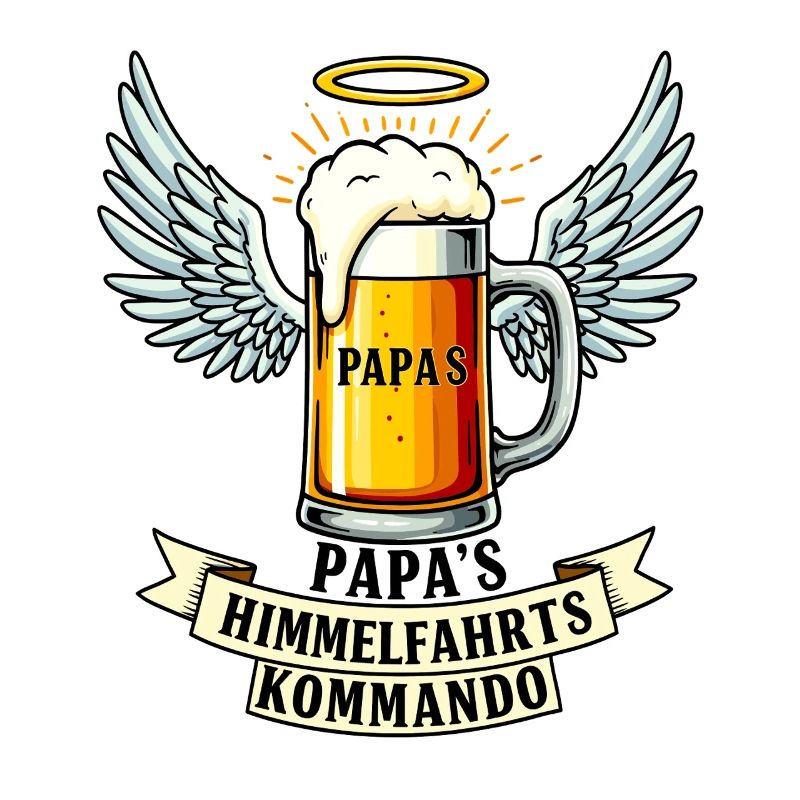 Papas Himmelfahrtskommando - Vatertags Bier Design