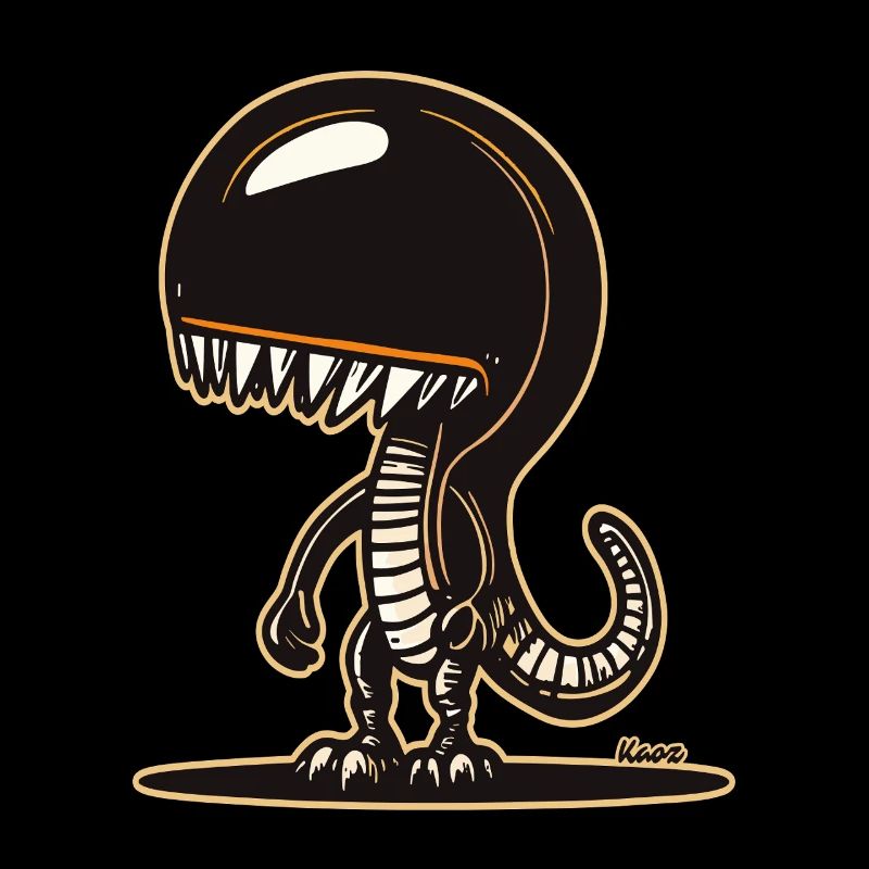 Conception mignonne de sweat à capuche de dinosaure extraterrestre
