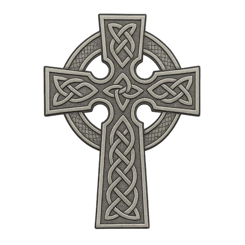Celtic Cross with Knot Pattern