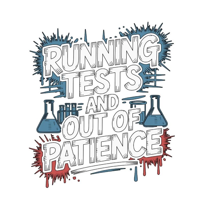 Lab Technician Running Tests And Laboratory Work