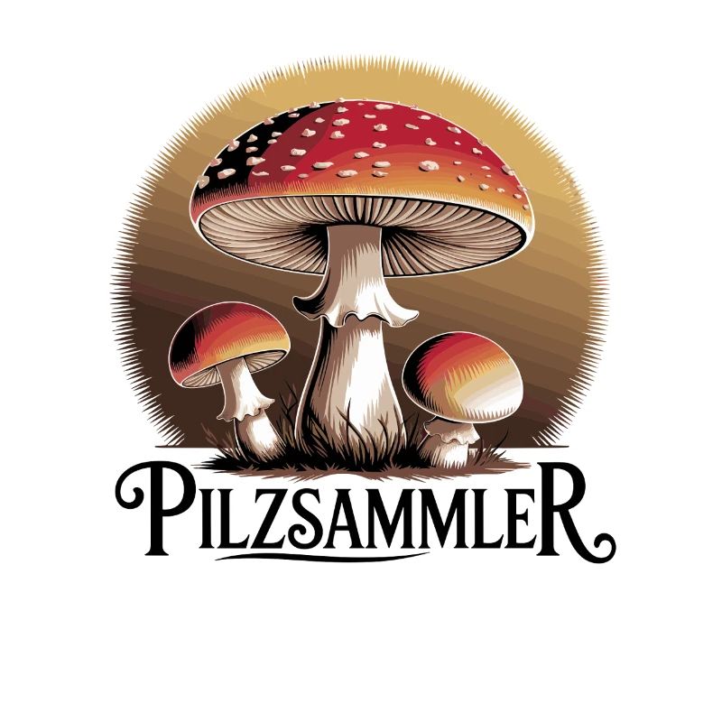 Mystical toadstools in the moonlight