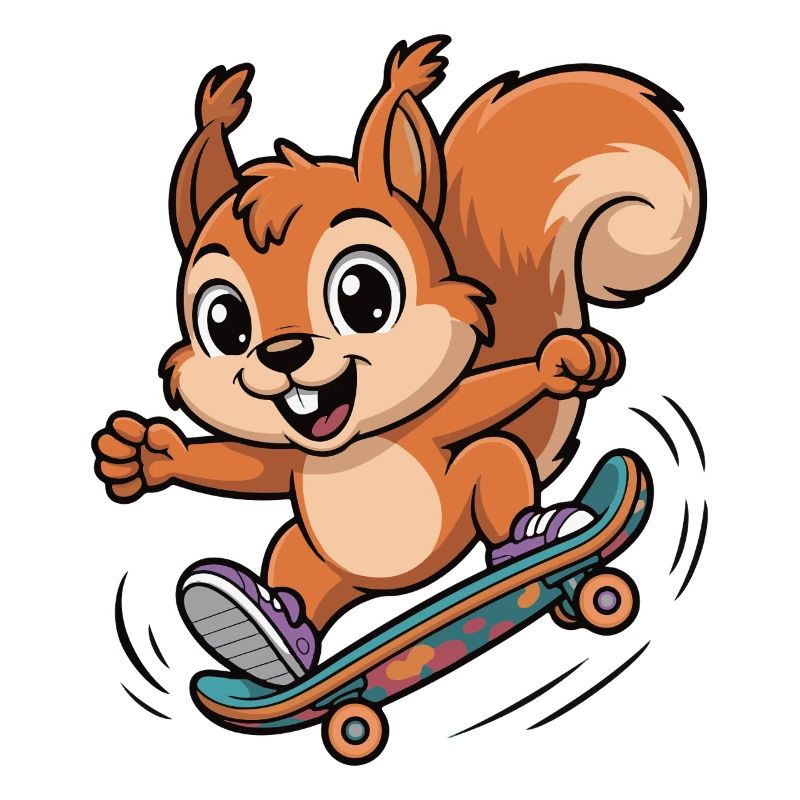 Skate-Eichhörnchen Sprinter