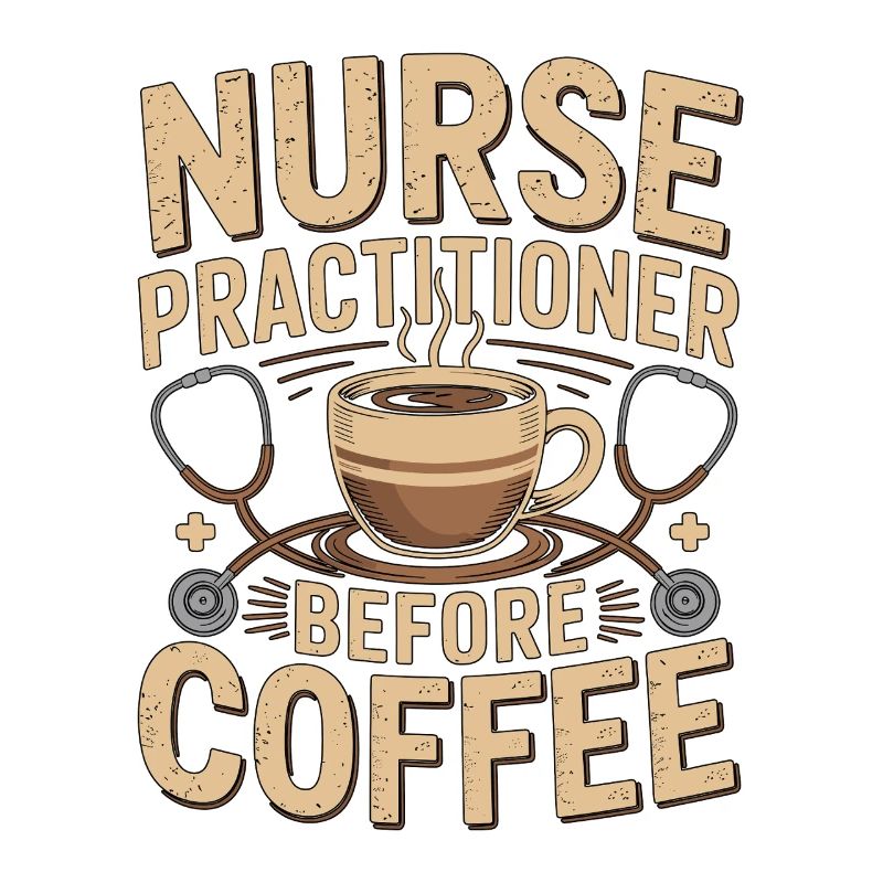 Nurse Practitioner Before Nursing Coffee Lover