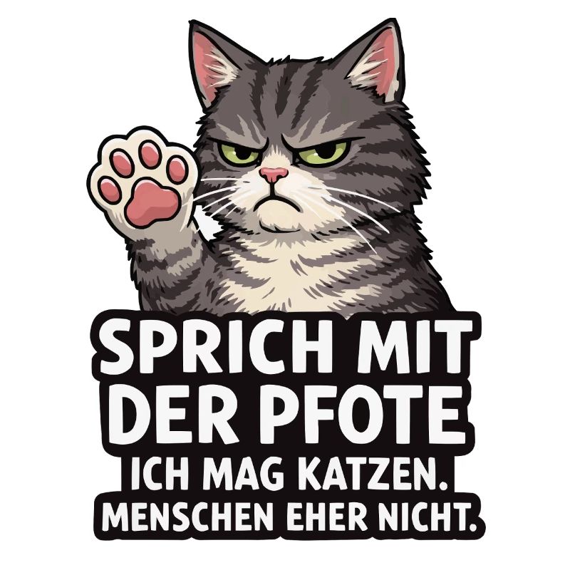 Sprich mit der Pfote – Grumpy Katze