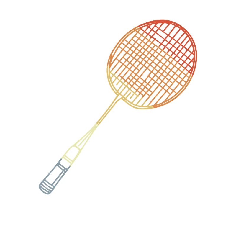 Badminton Racket Sketch