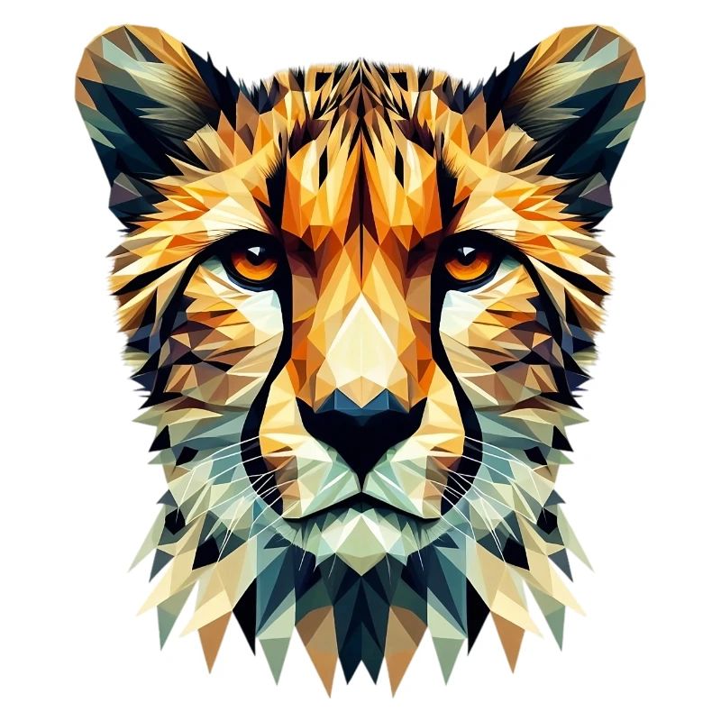 Guépard polygonal