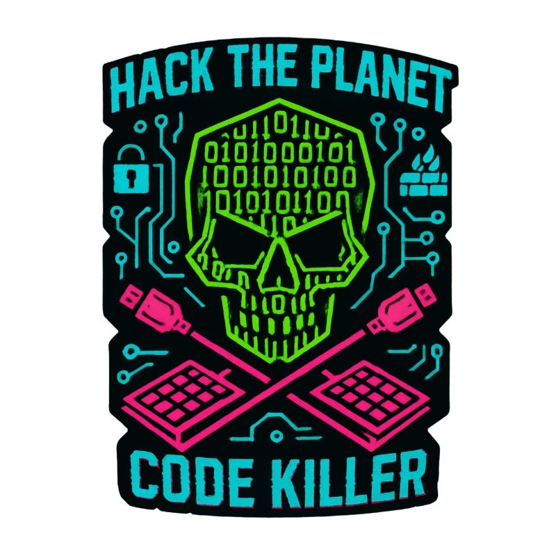 Hack the Planet Code Killer – Cybersicherheit