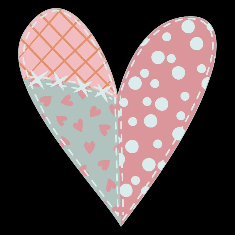 Patchwork Herz Nr. 6