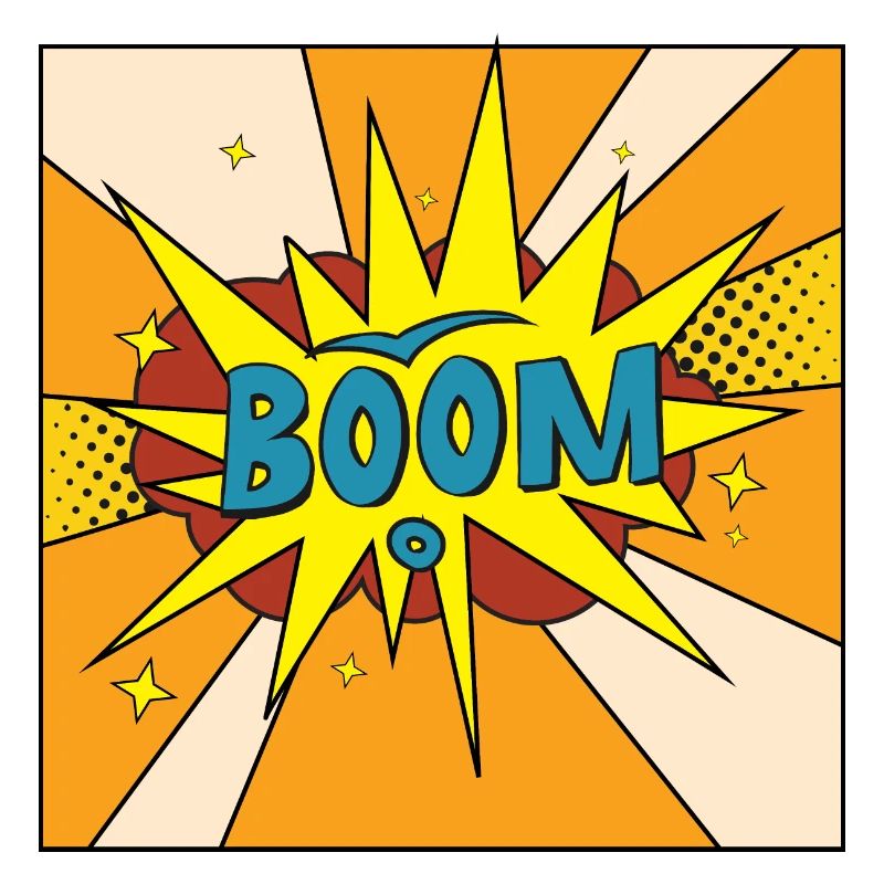 Boom Comic Explosion Stil
