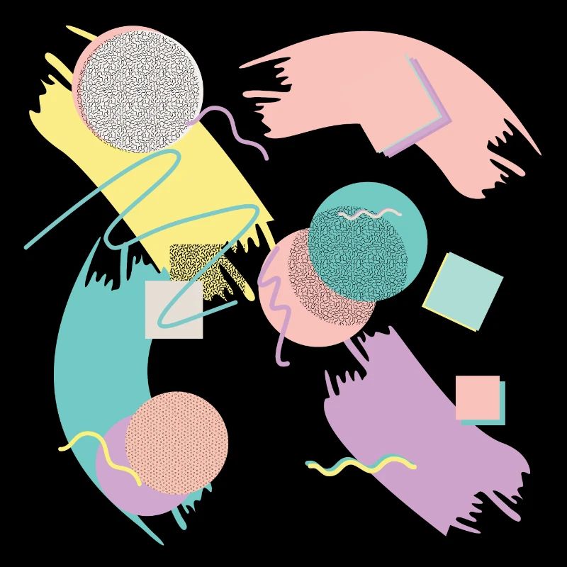 Abstract pastel design with geometry