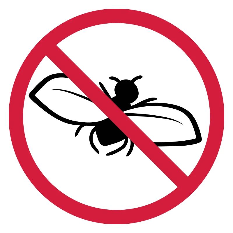 Fliege Verboten Schild