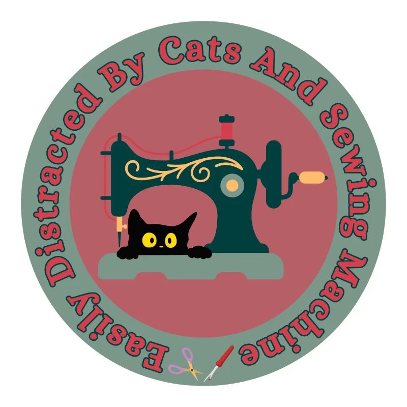 Easily Distracted By Cats And Sewing Machine