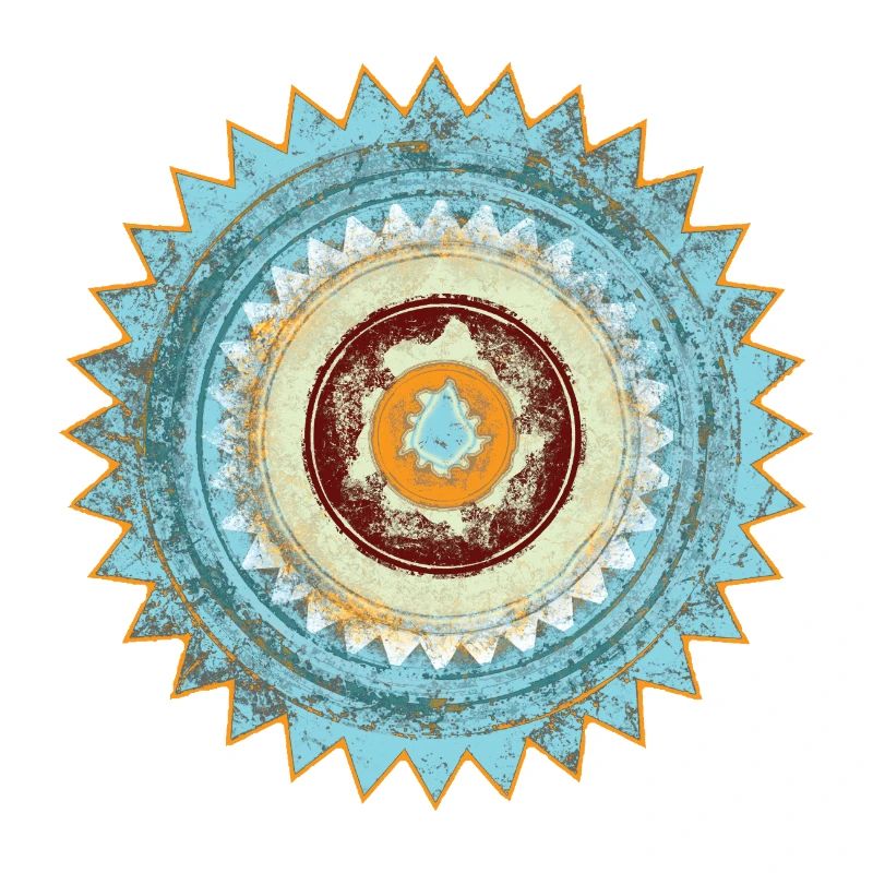 Conception abstraite du mandala zen