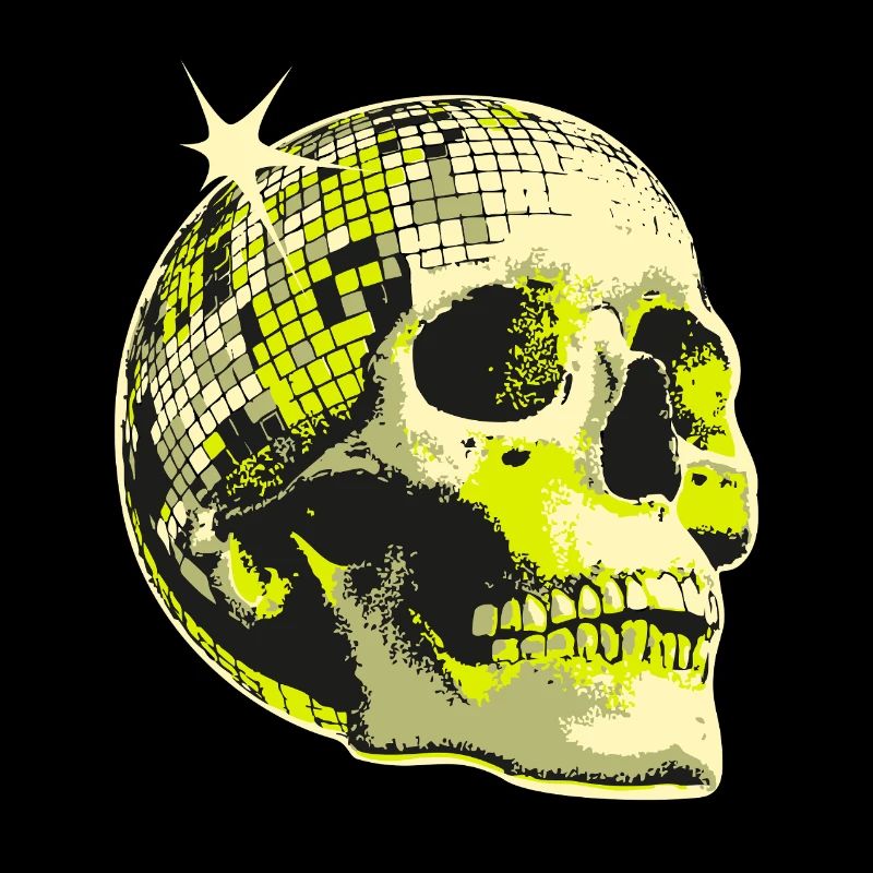 Neon Skull Disco Ball