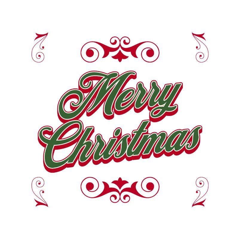 Merry Christmas Script Festive