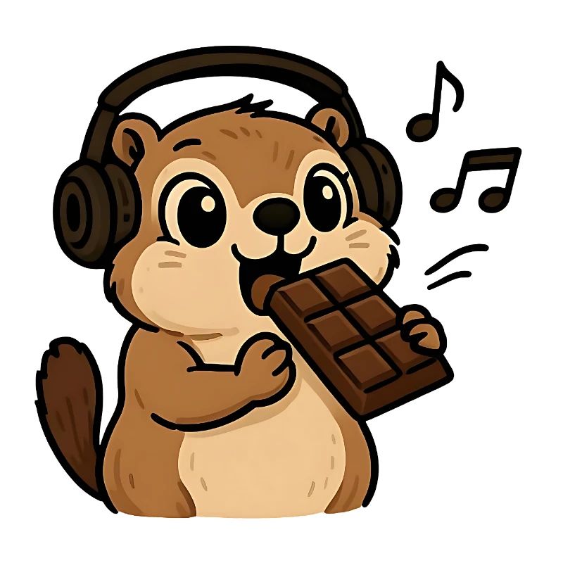 and the groundhog eats the chocolate