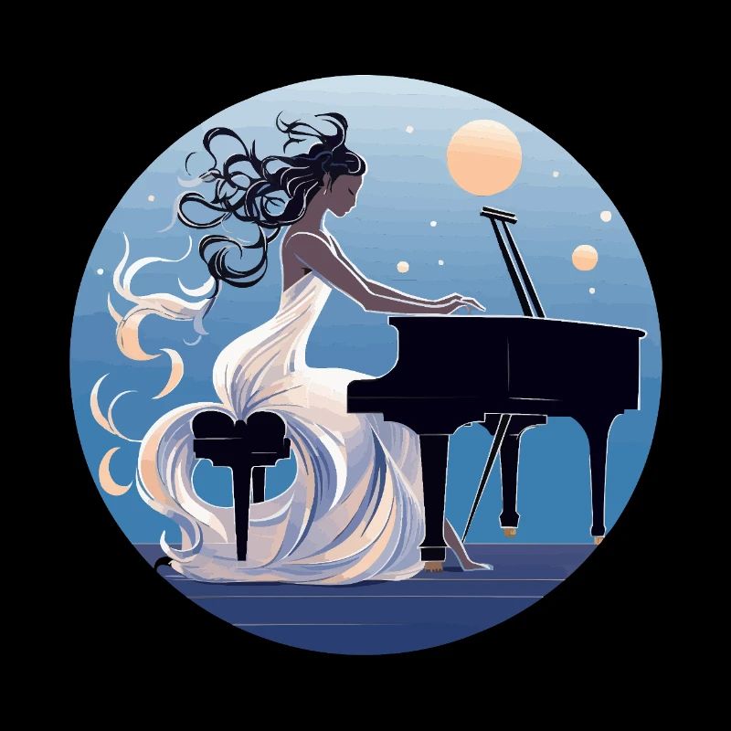 Moonlit Night at the Piano Diva