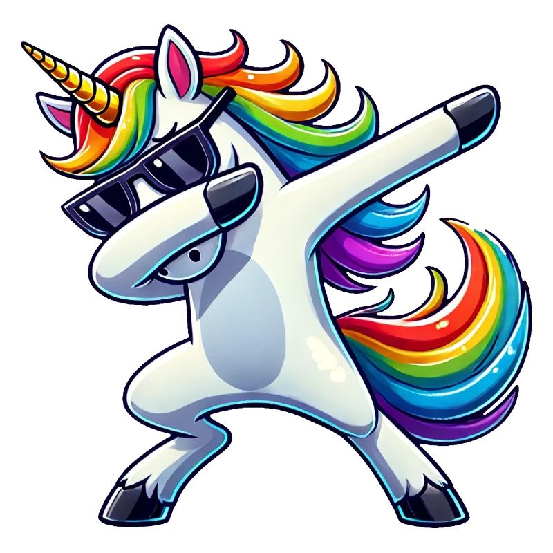 Dabbing Einhorn Dab Unicorn Mädchen Einhörner