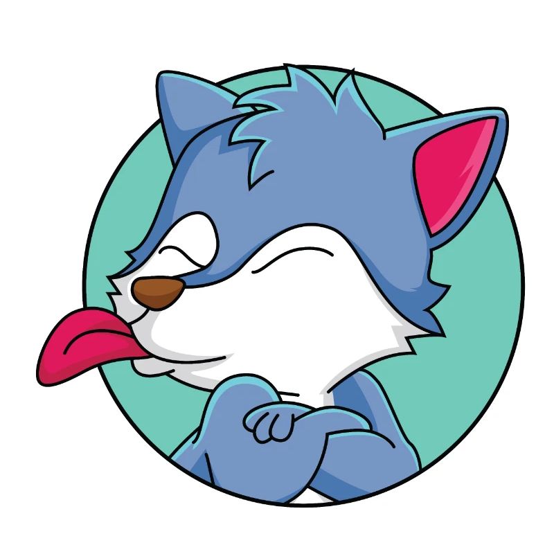 Frecher kleiner Wolf