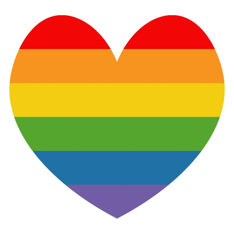 LGBT CSD TShirt Regenbogen HERZ