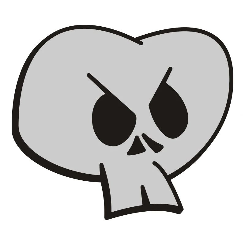 Funny Skull Two Color Design