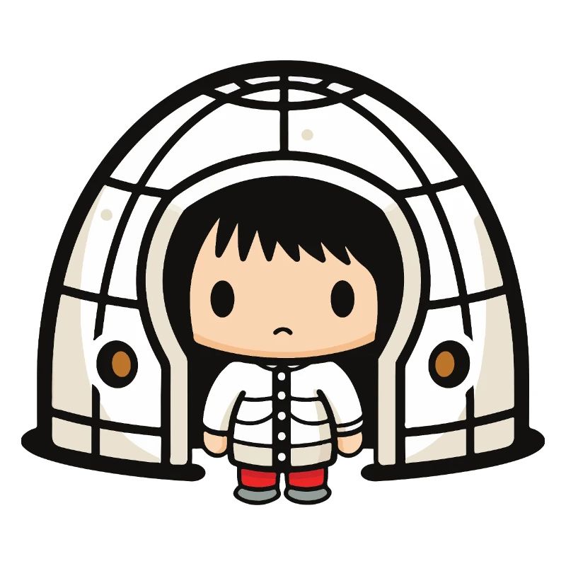 Winter Eskimo Iglu Comic