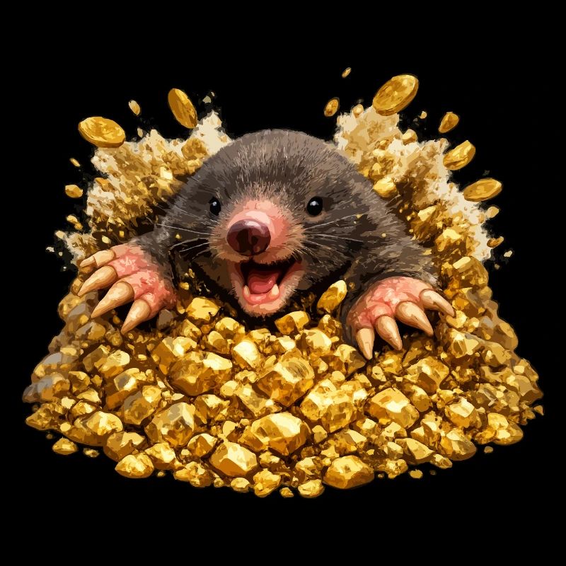 Mole in golden hope