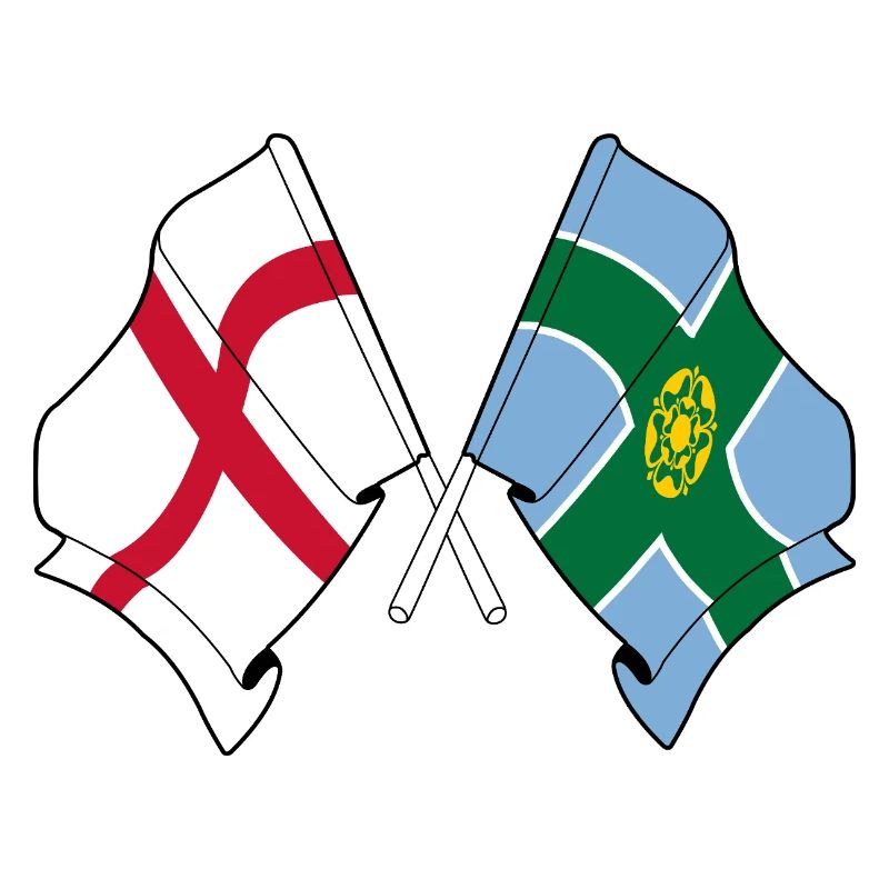 Drapeaux Derbyshire x Angleterre