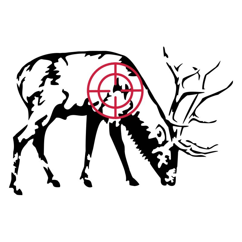 Grazing Stag