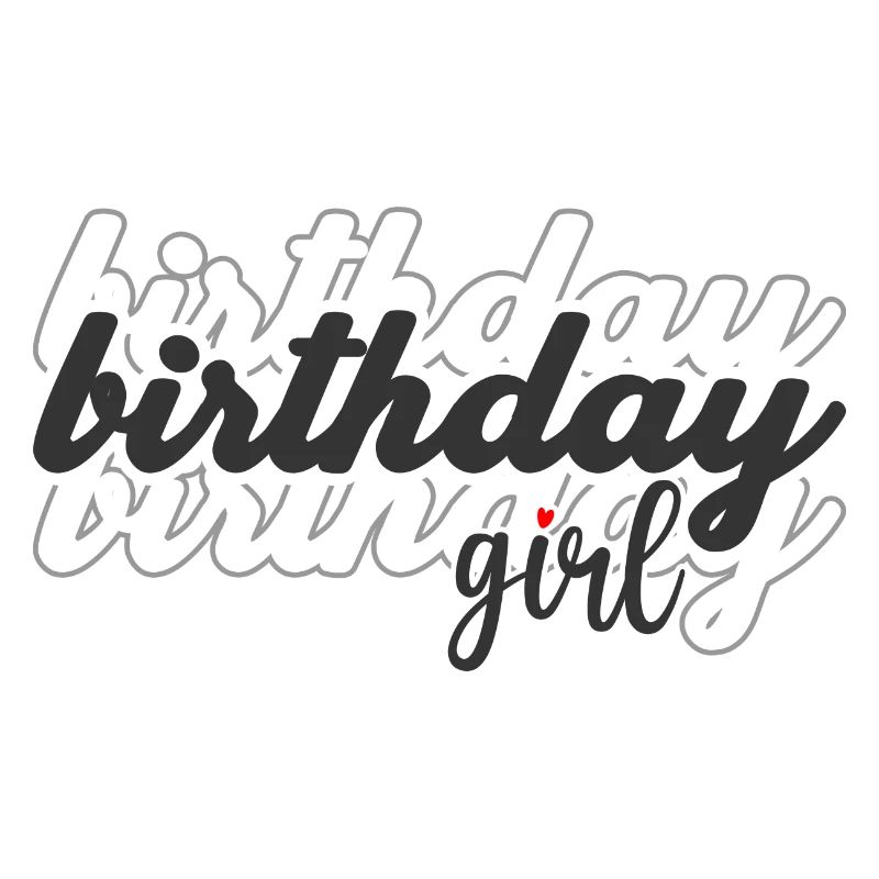 Filles d’anniversaire Script avec coeur