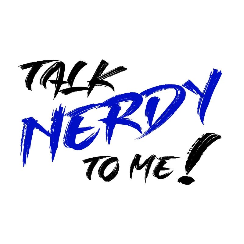 Nerd Graffiti Bleu