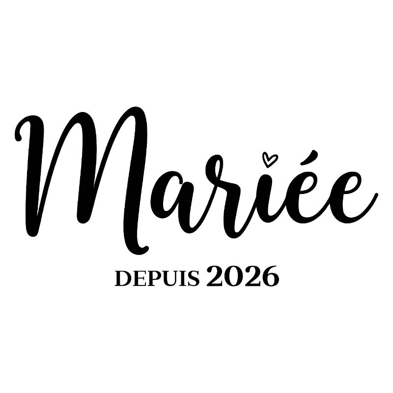 Bride Since 2026 Elegant Design for Wedding