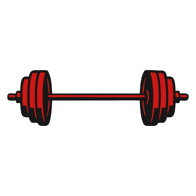 Barbell Weights Vector Icon