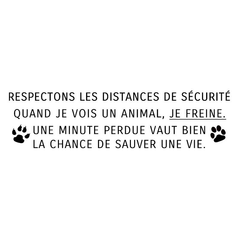 Respectons les distances de sécurité