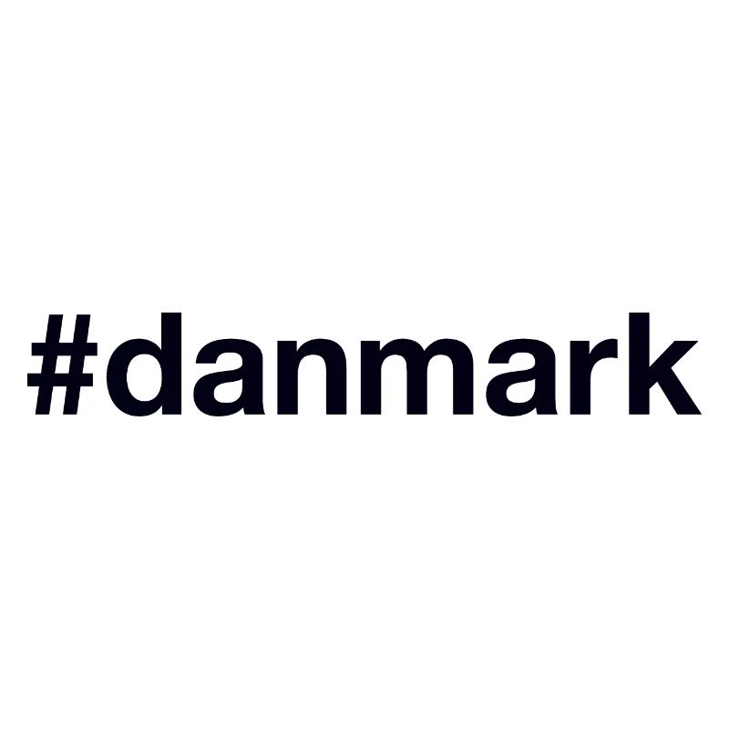 DANMARK Hashtag Dänemark