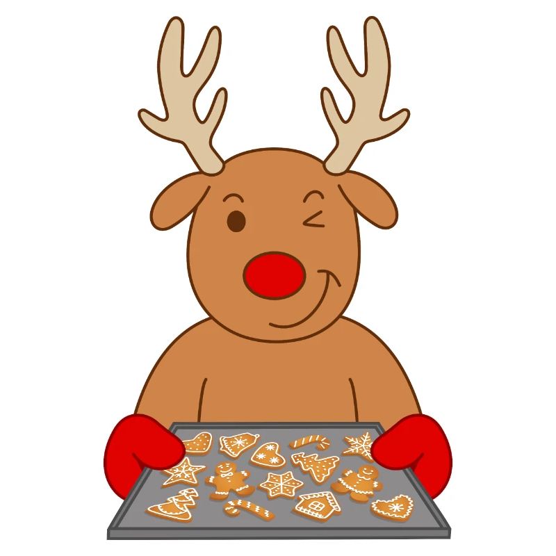Biscuits de Noël de renne Biscuits de cuisson