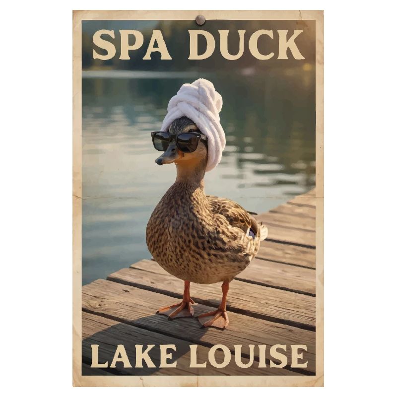 Canard de Spa au lac Louise
