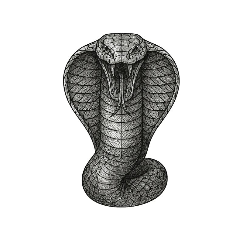 Cobra Graphite Line Illustration