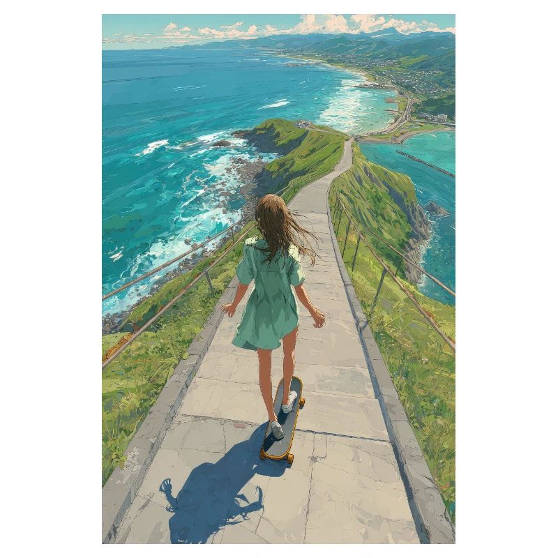 Longboarder à crête côtière