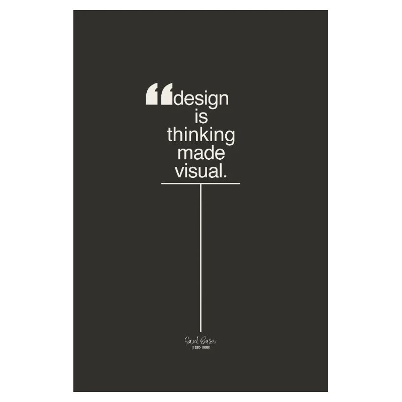 Design is Thinking Made Visual Poster