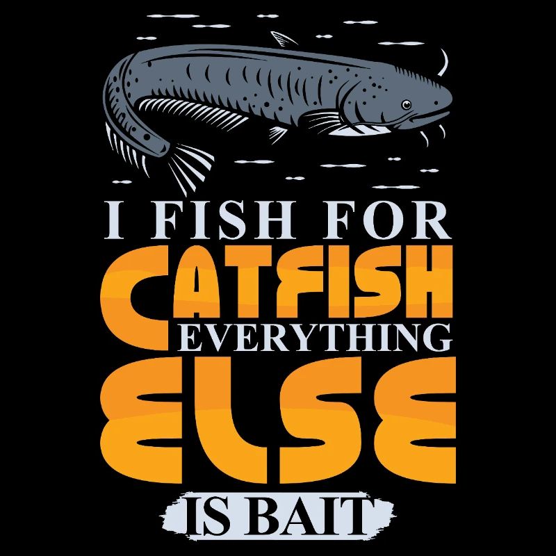 Poisson-chat pêcheur poisson-chat pêchent le poisson-chat