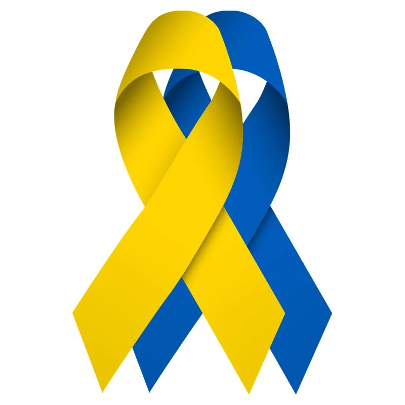 Two ribbons for Ukraine