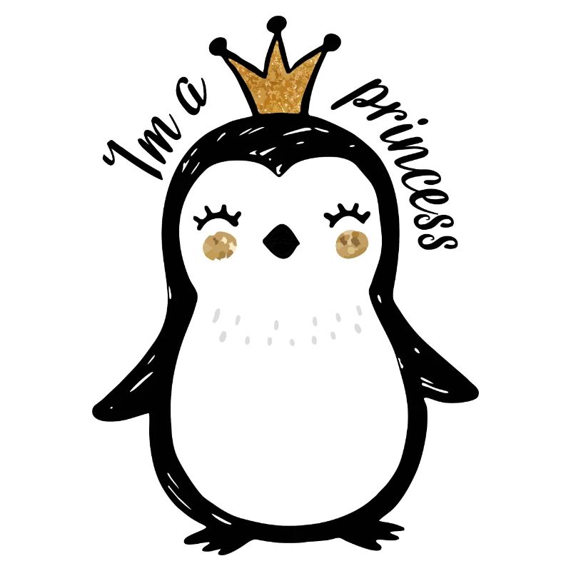 Cute Penguin Queen Design