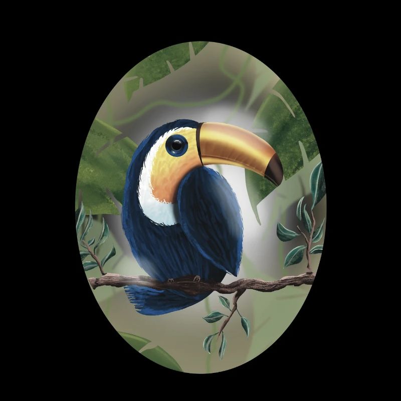 Toucan on Tree Branch