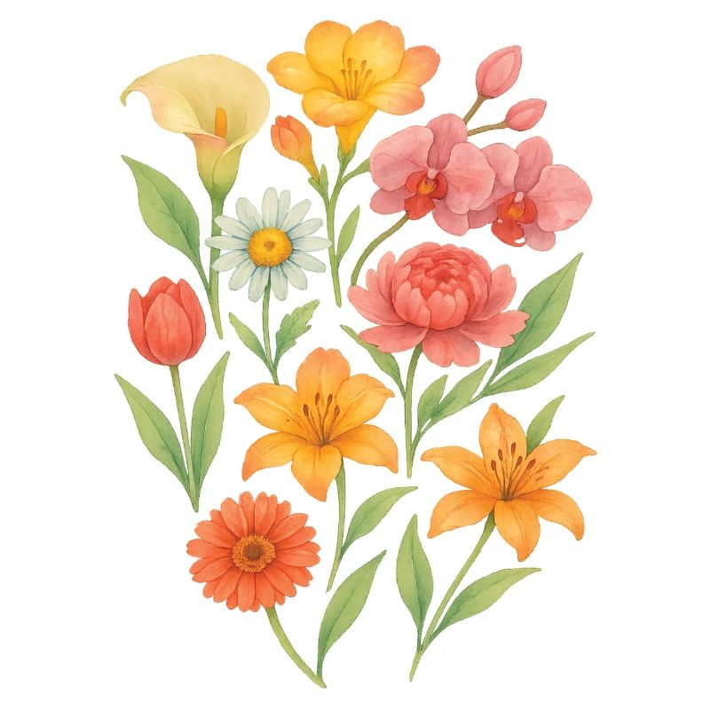 Composition florale pastel élégante