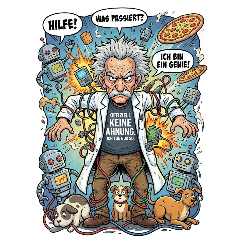 Genius in chaos: Einstein and robots