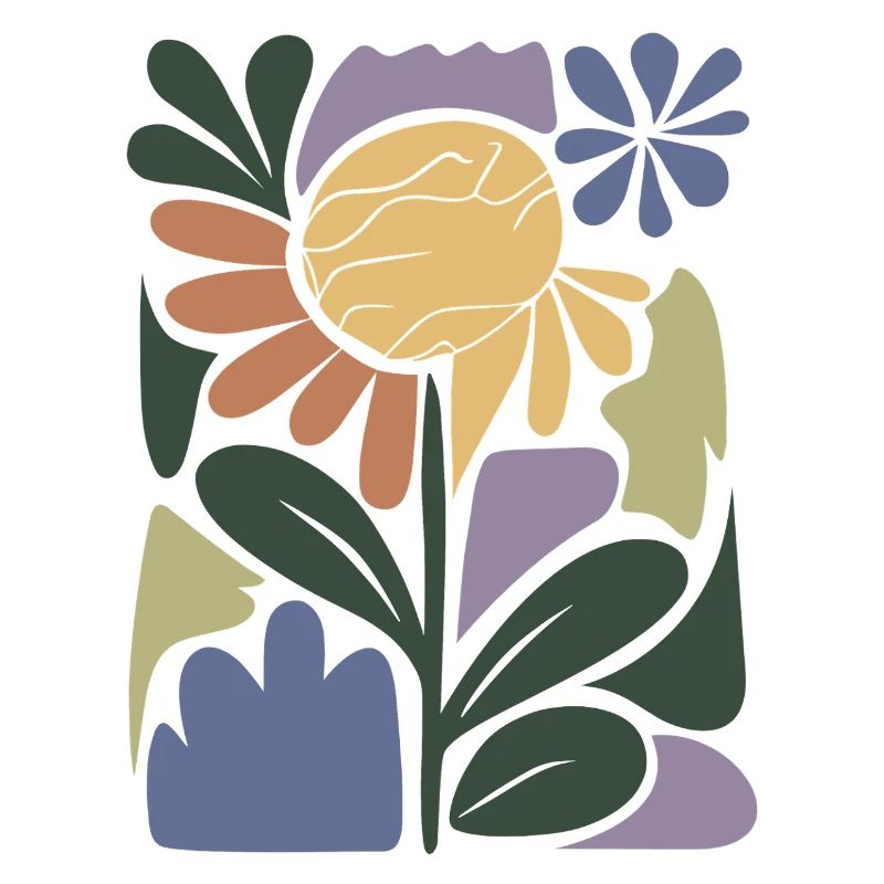 Composition florale colorée