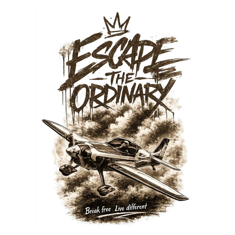 Pilot Vintage Spruch Aviation Graffiti Flugzeug